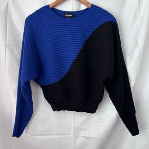 Express Vibrant Blue Knit Top